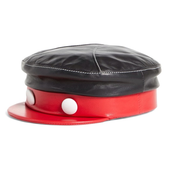 Disney Accessories - Disney Mickey Mouse X Gigi Burris Millinery 1928 Willie Leather Cap Designer